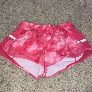 pink lululemon shorts